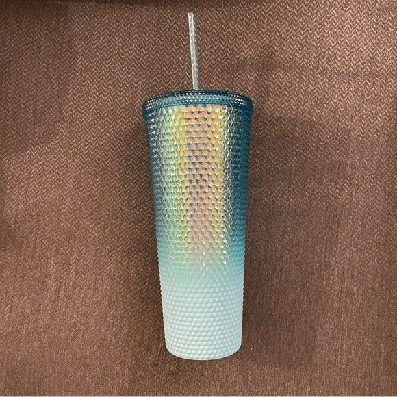Starbucks Winter 2023 Studded Teal Ombré Tumbler 24oz - Picture 2 of 8